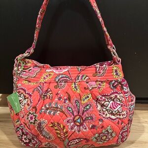 Vera Bradley Call Me Coral Shoulder Bag NWT